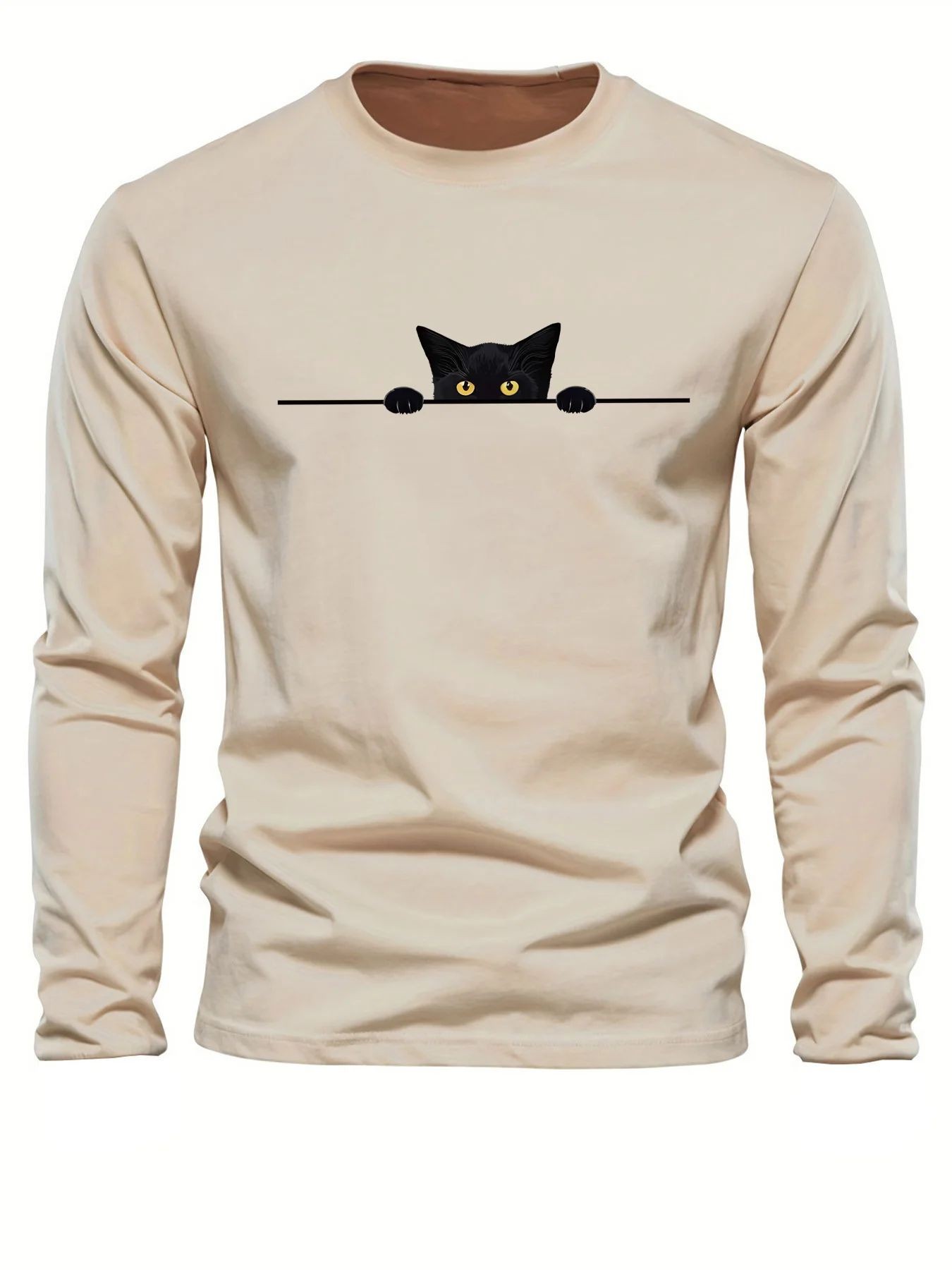 Nieuw heren T-shirt met lange  - Street Fashion Men 2025 recensie en prijs