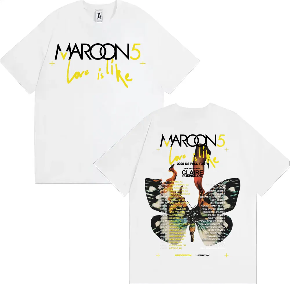 Band Maroon 5 Love Is Like US  - Street Fashion Men 2025 recensie en prijs
