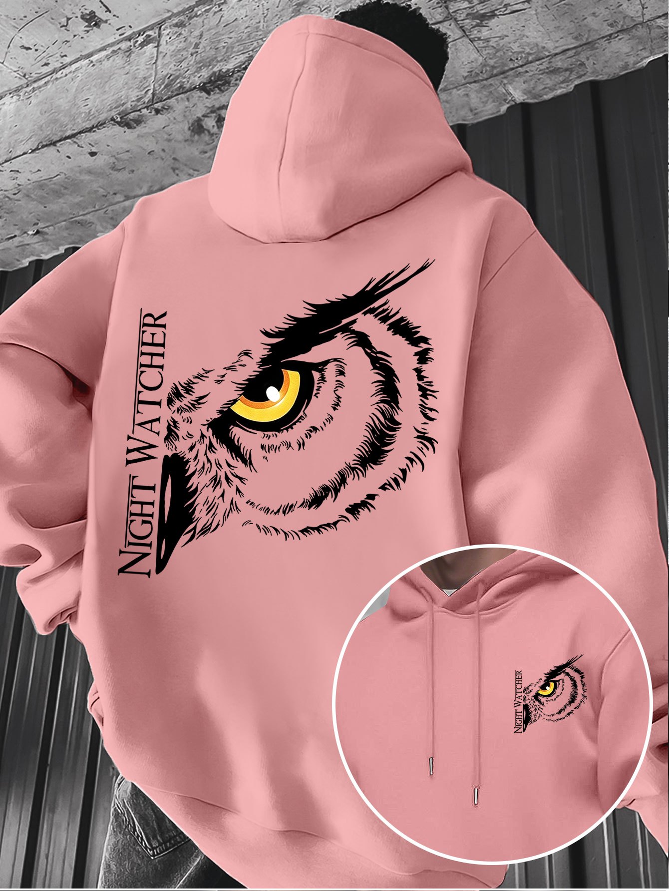 Hoodie met een print van grote - Fashion Street Night recensie en prijs